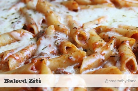 Italian-Baked-Ziti Recipe @createdbydiane