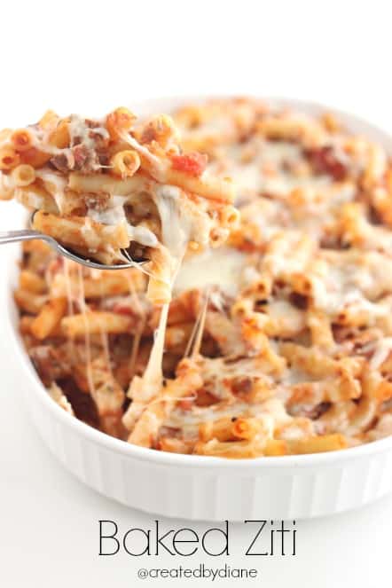 baked ziti @createdbydiane