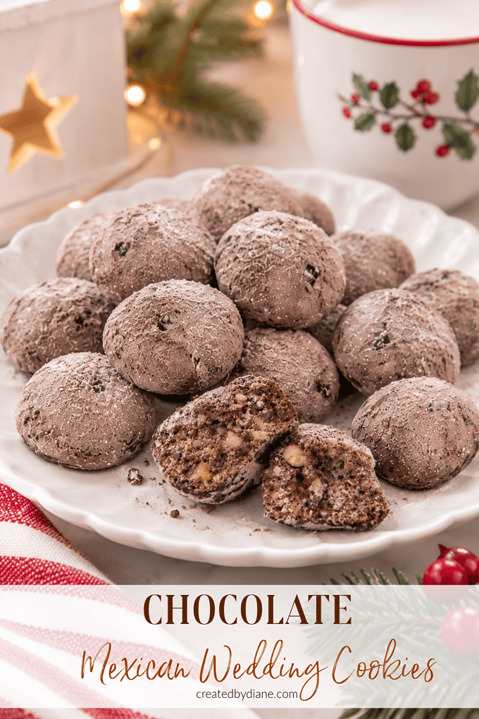 chocolate mexican wedding cookies