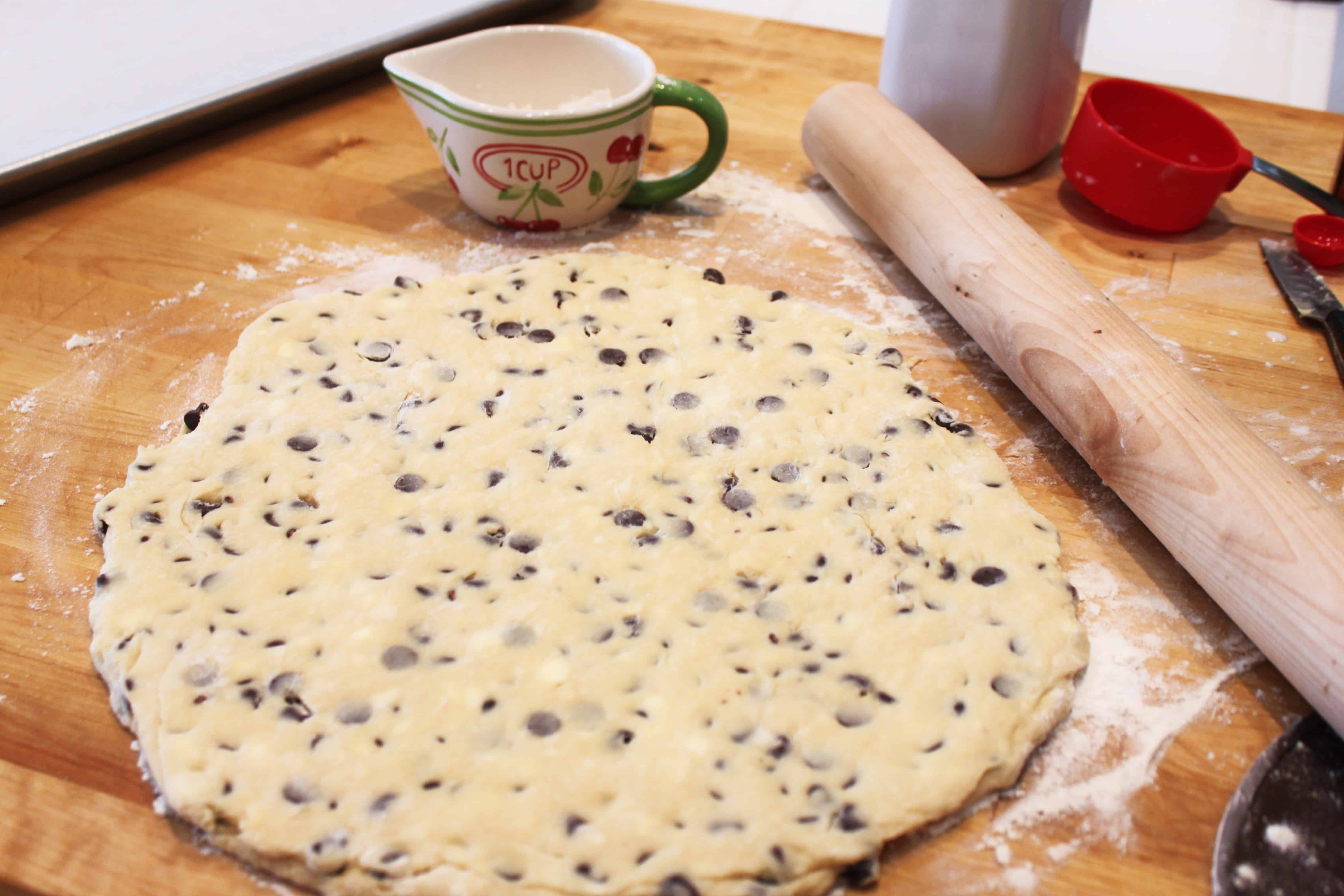 Mint Scone Dough for St. Patrick’s Day Scones Created by Diane