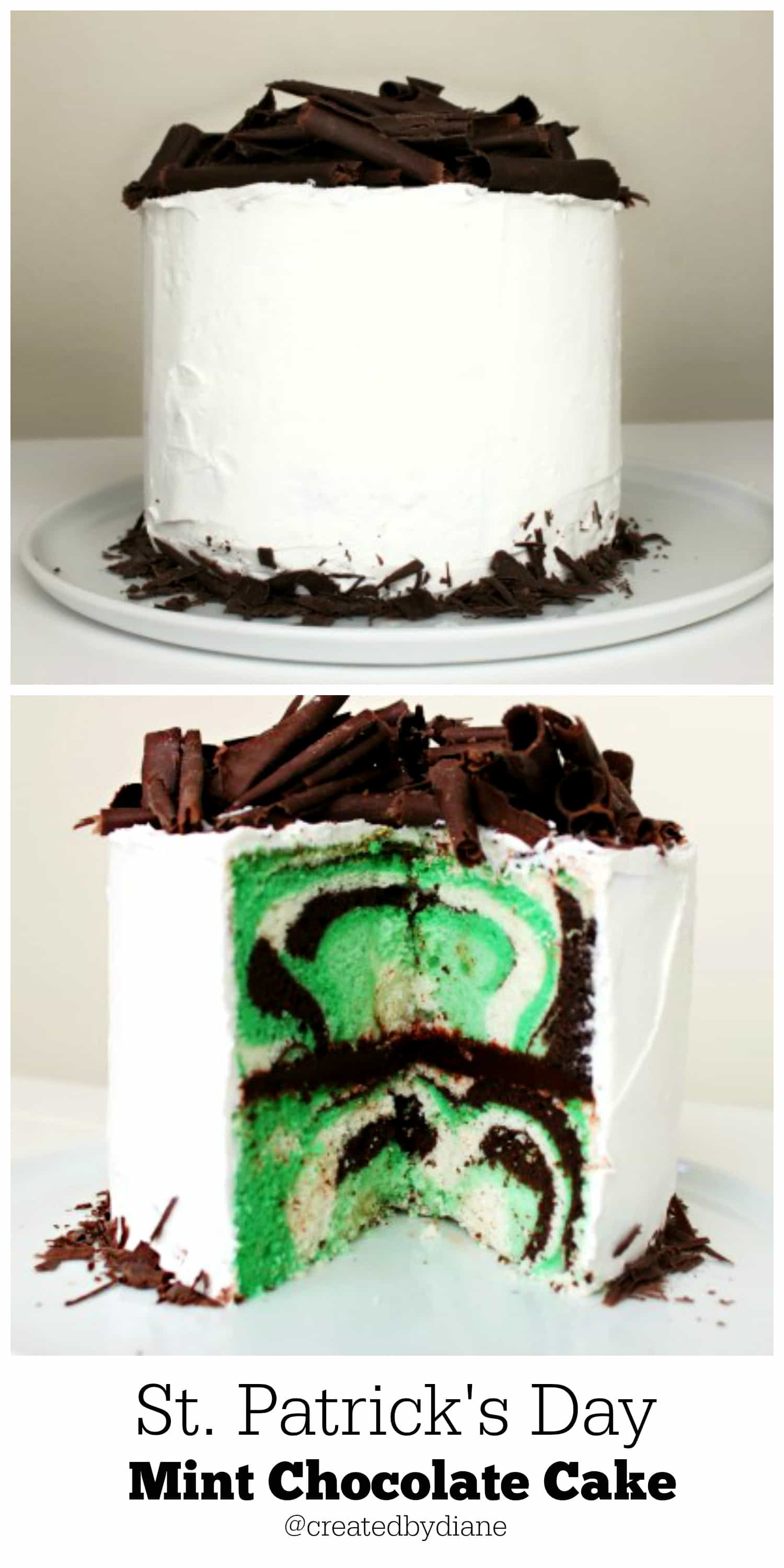 St. Patrick�s Day Mint Chocolate Cake Created by Diane