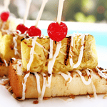 Grilled Pineapple with the BEST SAUCE to put on fruit it tastes like cheesecake, createdbydiane