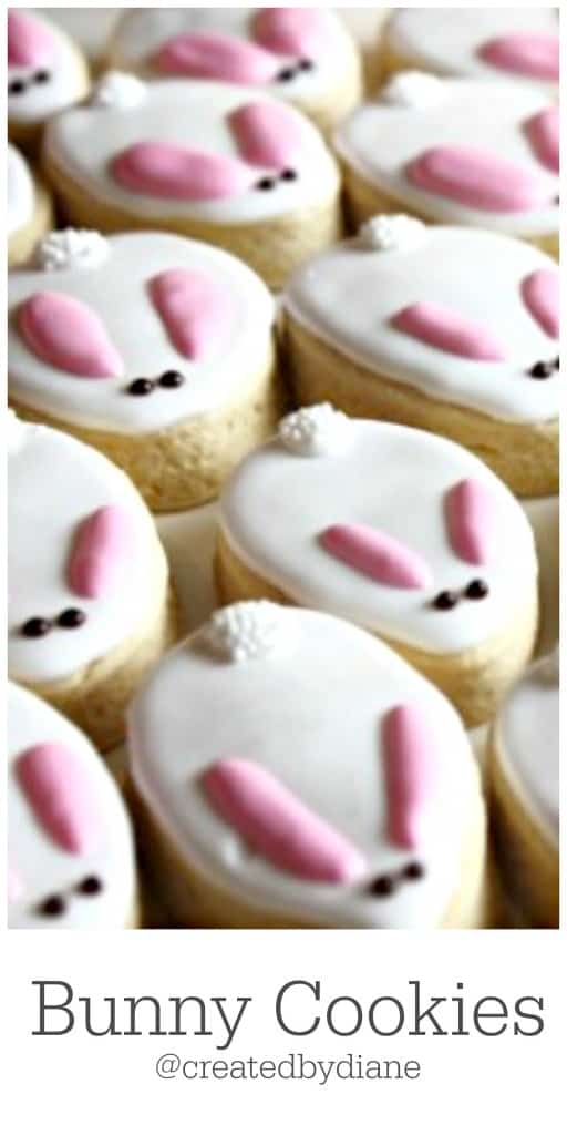 bunny cookies @createdbydiane