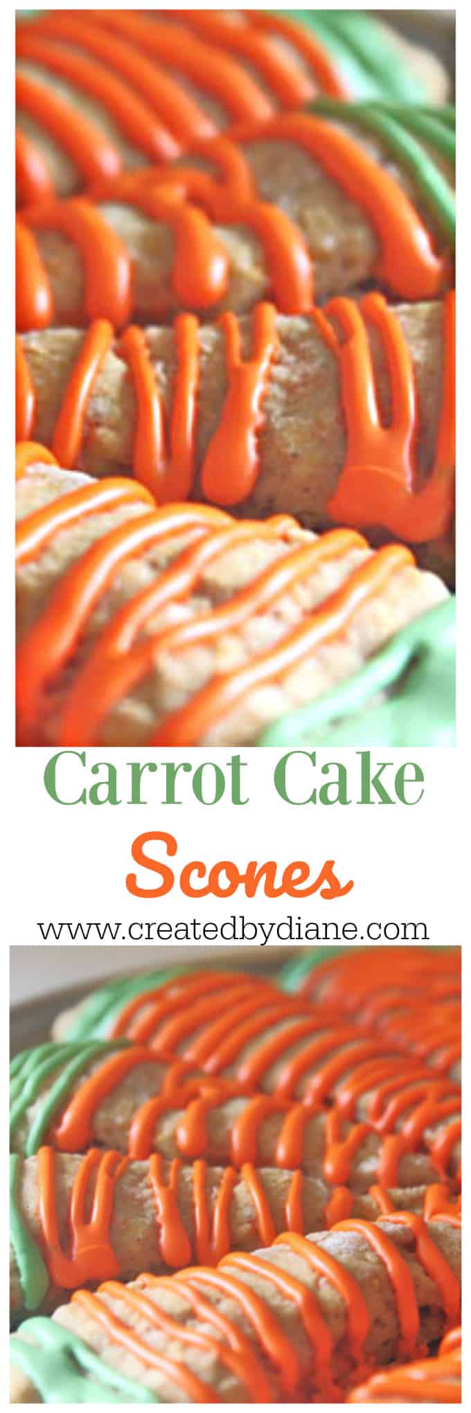 carrot cake scones www.createdbydiane.com