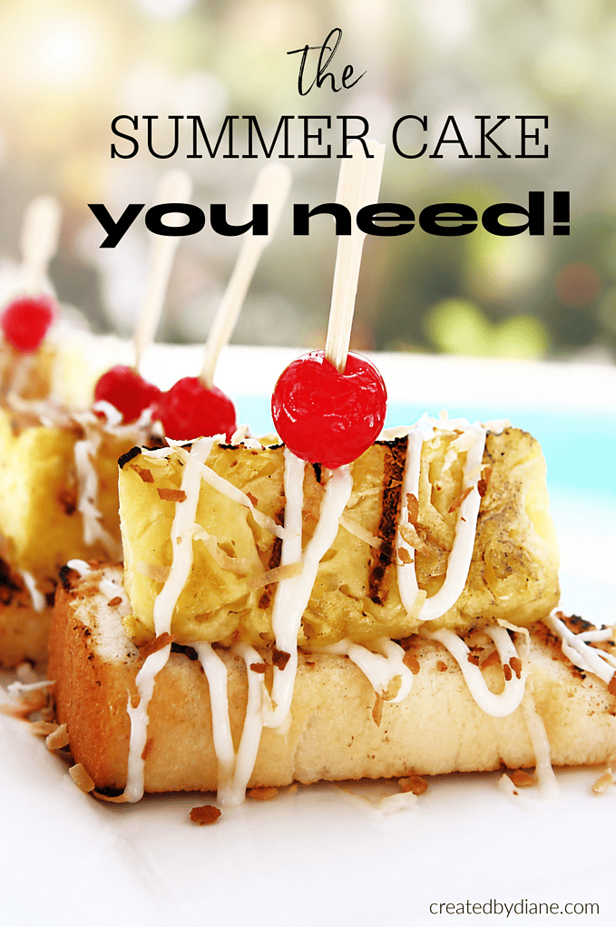 the summer cake you NEED grilled cake, perfect for camping creatdbydiane