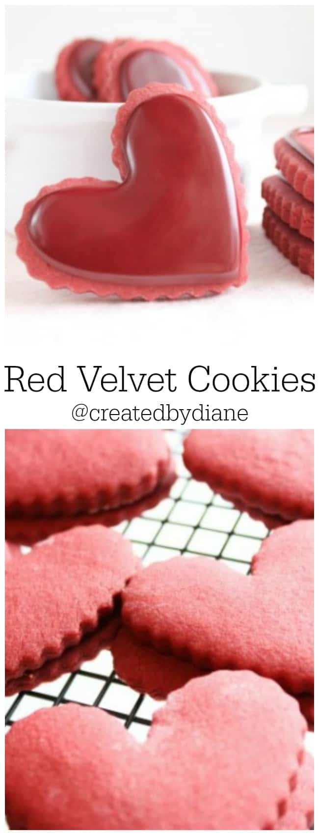 Red Velvet Cut Out Cookies with Red Velvet Icing @createdbydiane