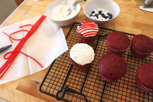  American Flag Cupcake