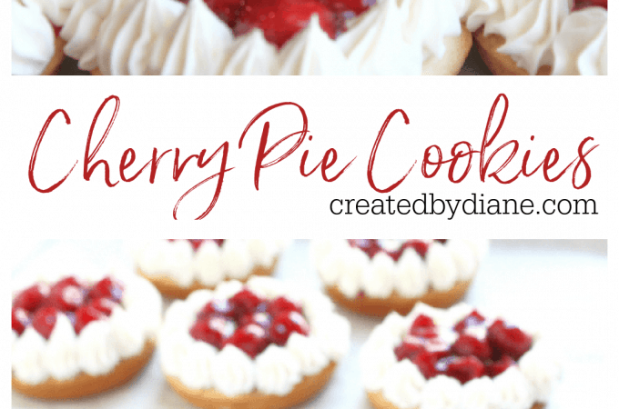 CHERRY PIE COOKIES createdbydiane.com