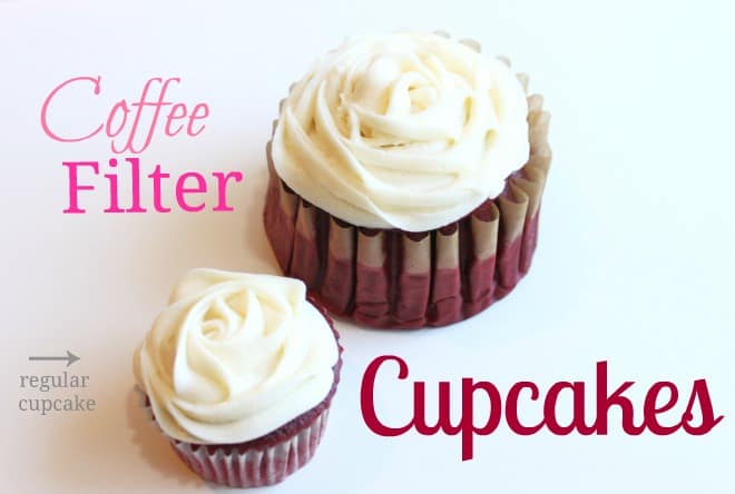 Coffee Filter Cupcakes