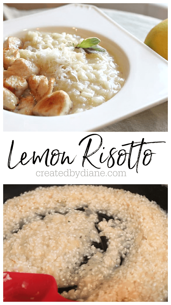 LEMON RISOTTO RECIPE createdbydiane.com