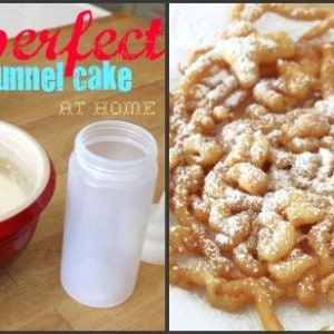 funnel cake with krusteaz pancake mix