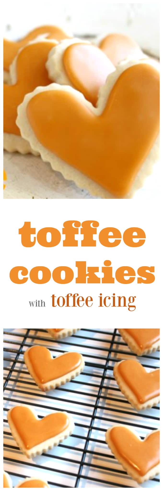 toffee cookies with toffee icing @createdbydiane