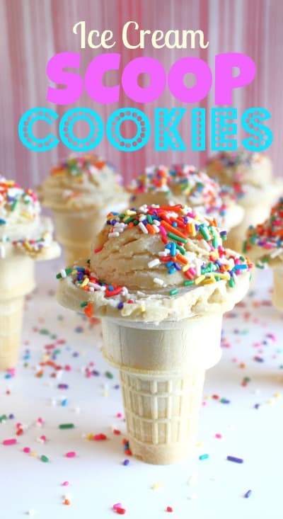 vanilla ice cream scoop cookie www.createdbydiane.com