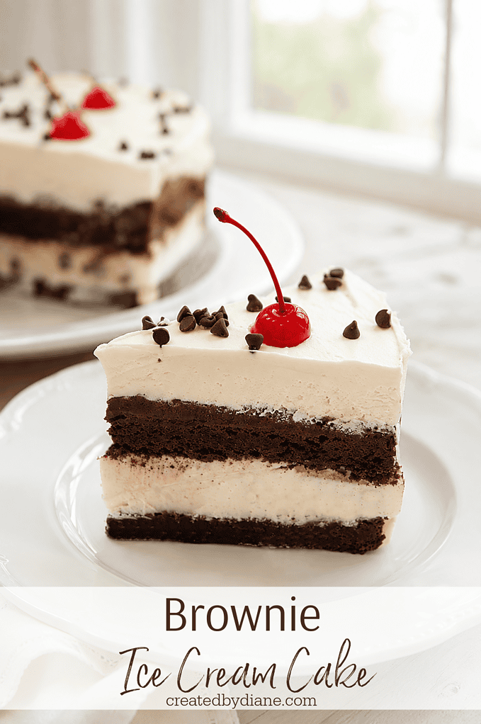 brownie ice cream cake recipe at createdbydiane