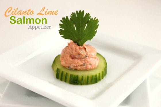 Cilantro Lime Salmon Appetizer