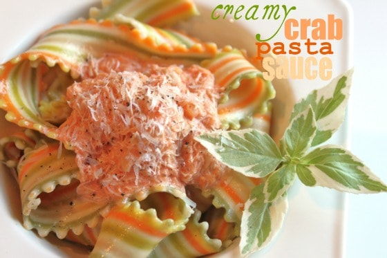 Creamy Crab Pasta Sauce