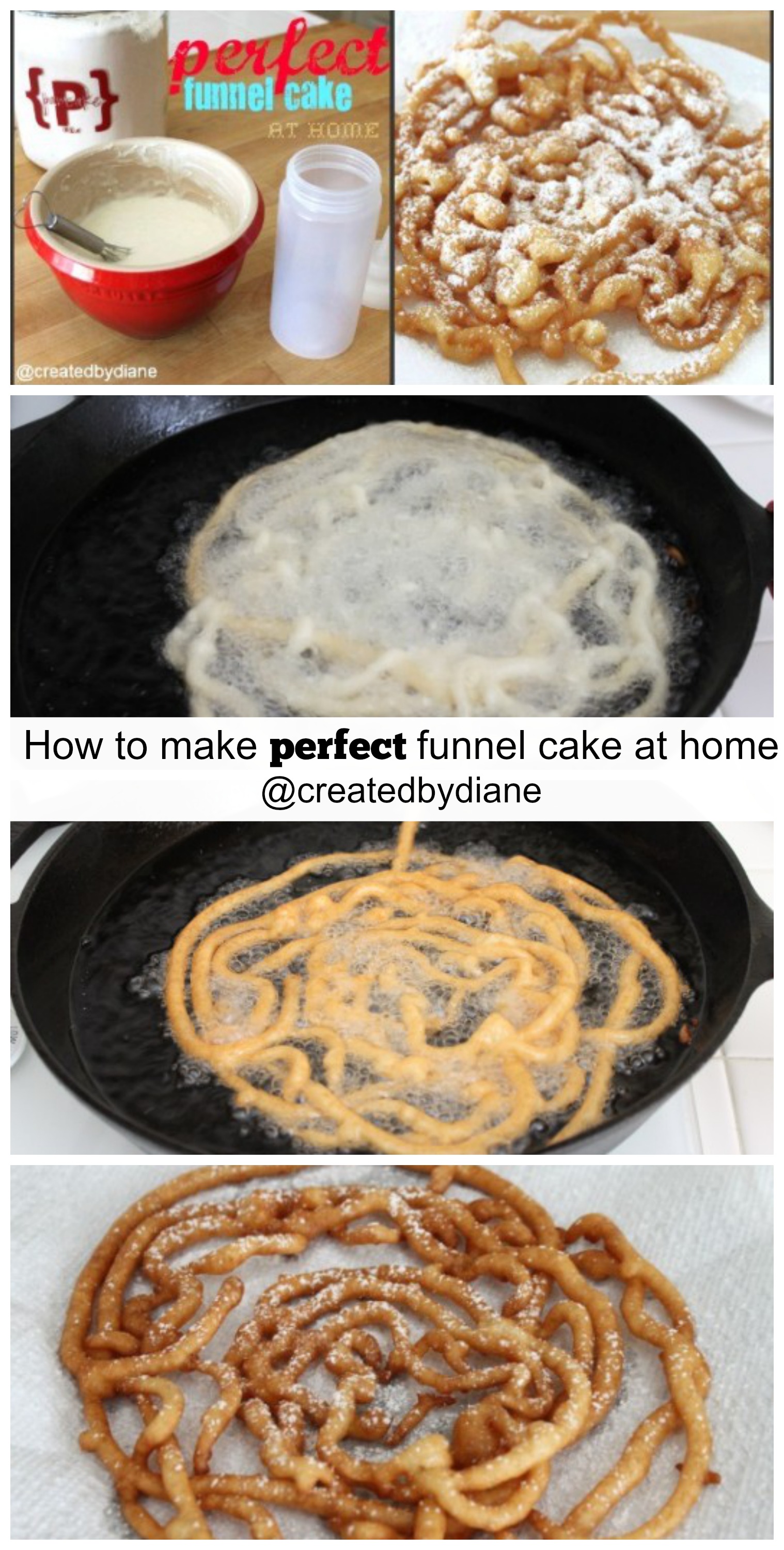 Funnel Cake With Pancake Mix | Created By Diane