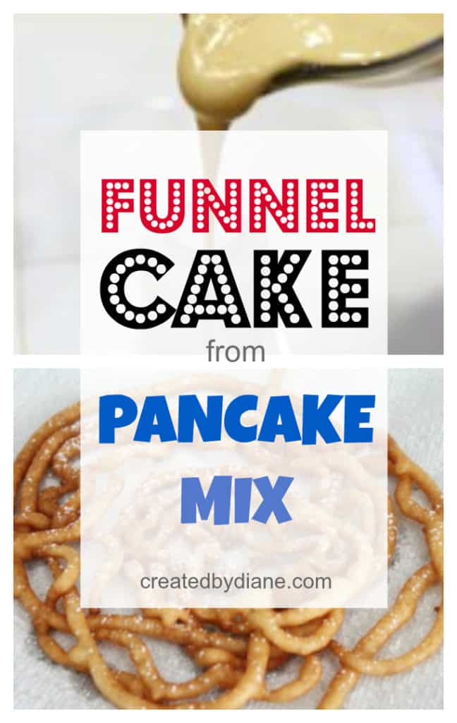 funnel cake with pancake mix createdbydiane.com