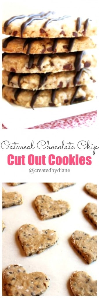 oatmeal chocolate chip cut out cookies @createdbydiane