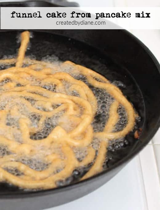 funnel cake with pancake mix