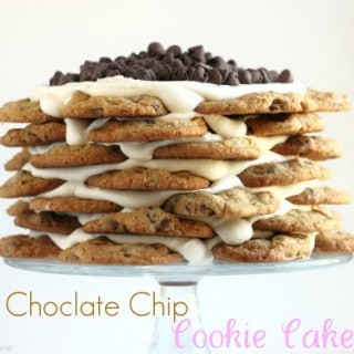 Chocolate Chip Cookie Cake Recipe @createdbydiane