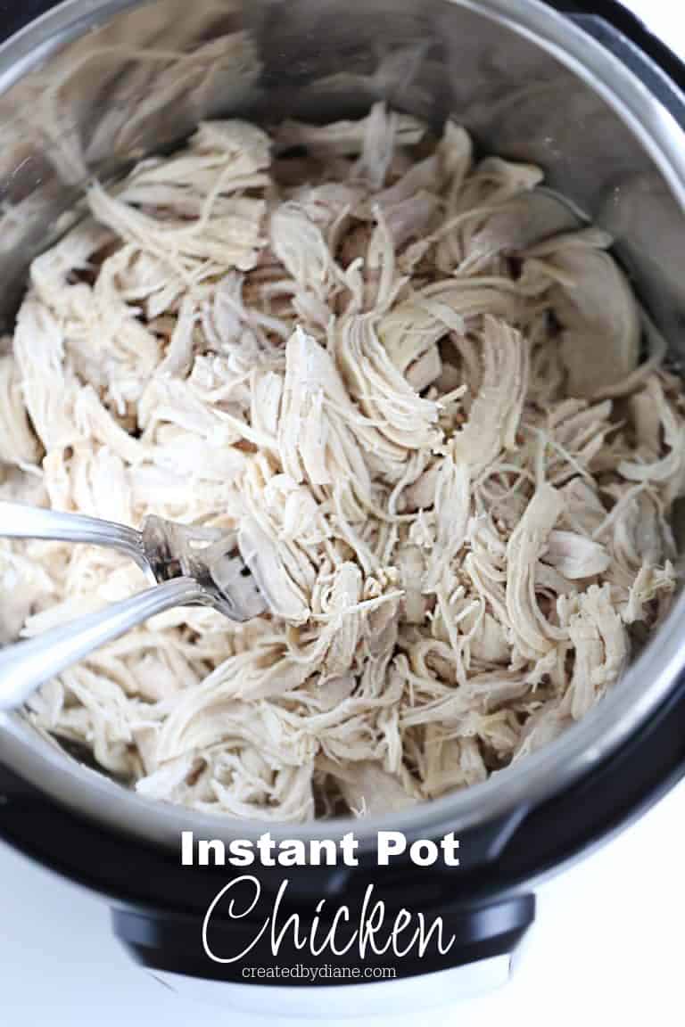 INSTANT POT CHICKEN and recipes createdbydiane
