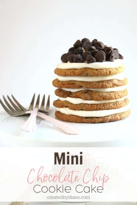 Mini Chocolate Chip Cookie Cake