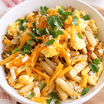 SCRAMBLED EGGS AND FRESH FRIES for breafast , brinner, dinner and anytime snacking creatdbydiane