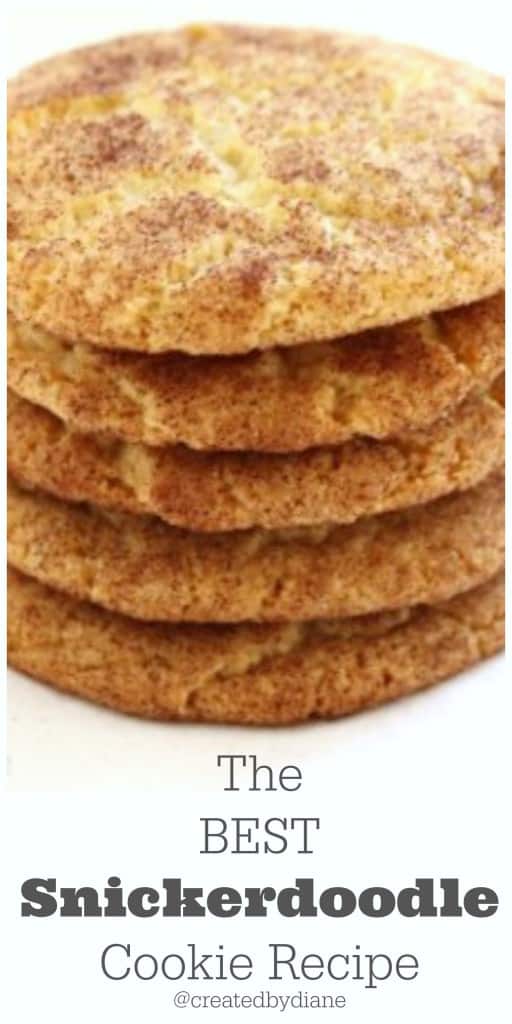 The BEST Snickerdoodle cookie recipe from @createdbydiane