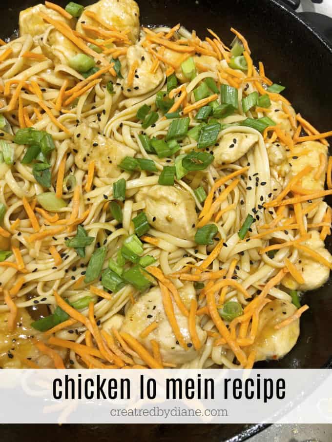 chicken lo mein recipe from createdbydiane.com