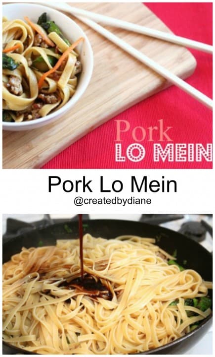 pork lo mein @createdbydiane https://www.createdby-diane.com/2012/09/pork-lo-mein.html
