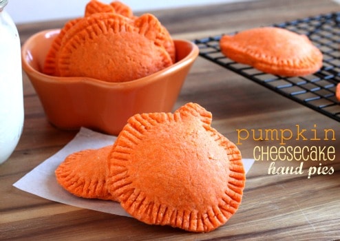 pumpkin cheesecake hand pies