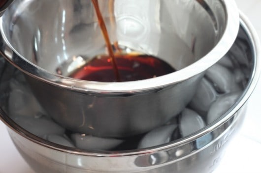 How to cool coffee quickly for baking