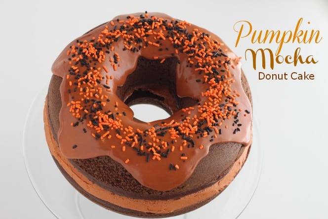Pumpkin Mocha Donut Cake