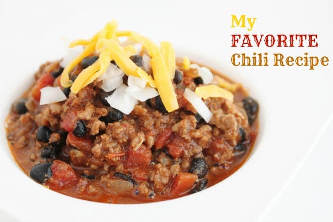 My Favorite Chili Recipe