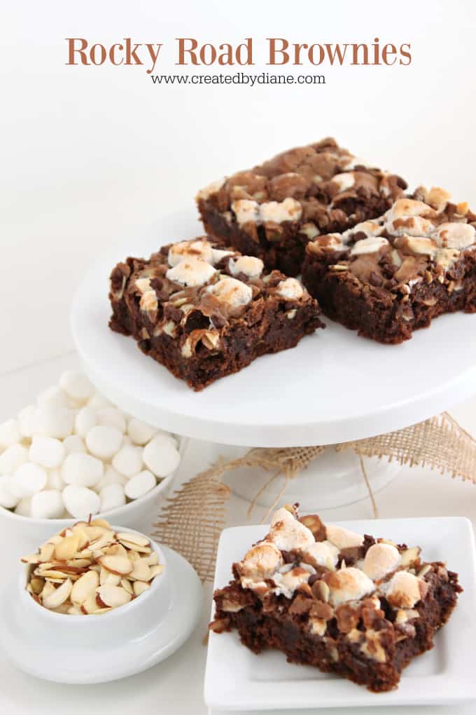 Rocky Road Brownies www.createdbydiane.com