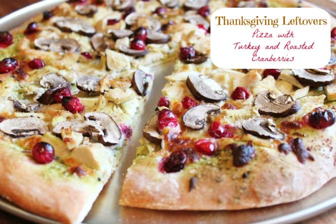 Thanksgiving Leftovers: Pizza with Turkey and Roasted Cranberries