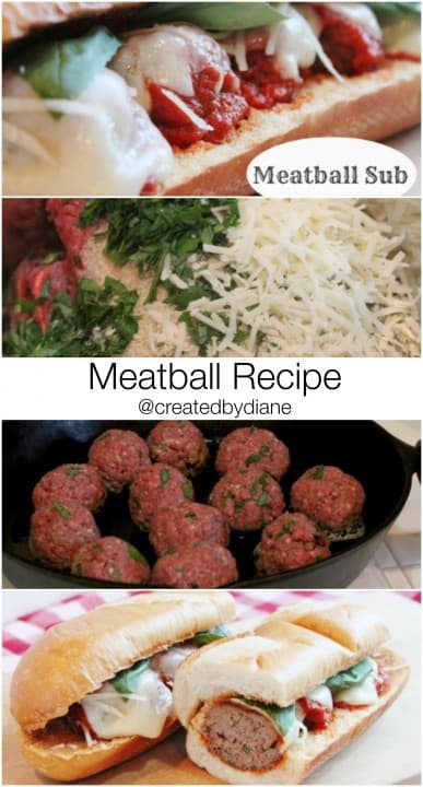 meatball recipe @createdbydiane