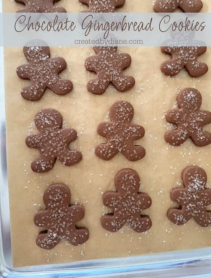 CHOCOLATE GINGERBREAD COOKIES from createdbydiane
