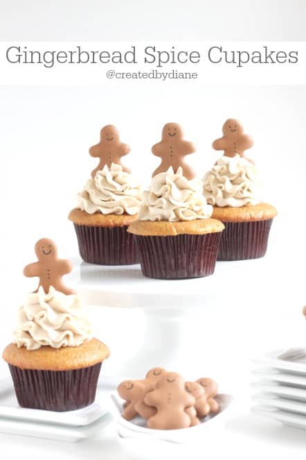 Gingerbread Spice Cupcakes @createdbydiane