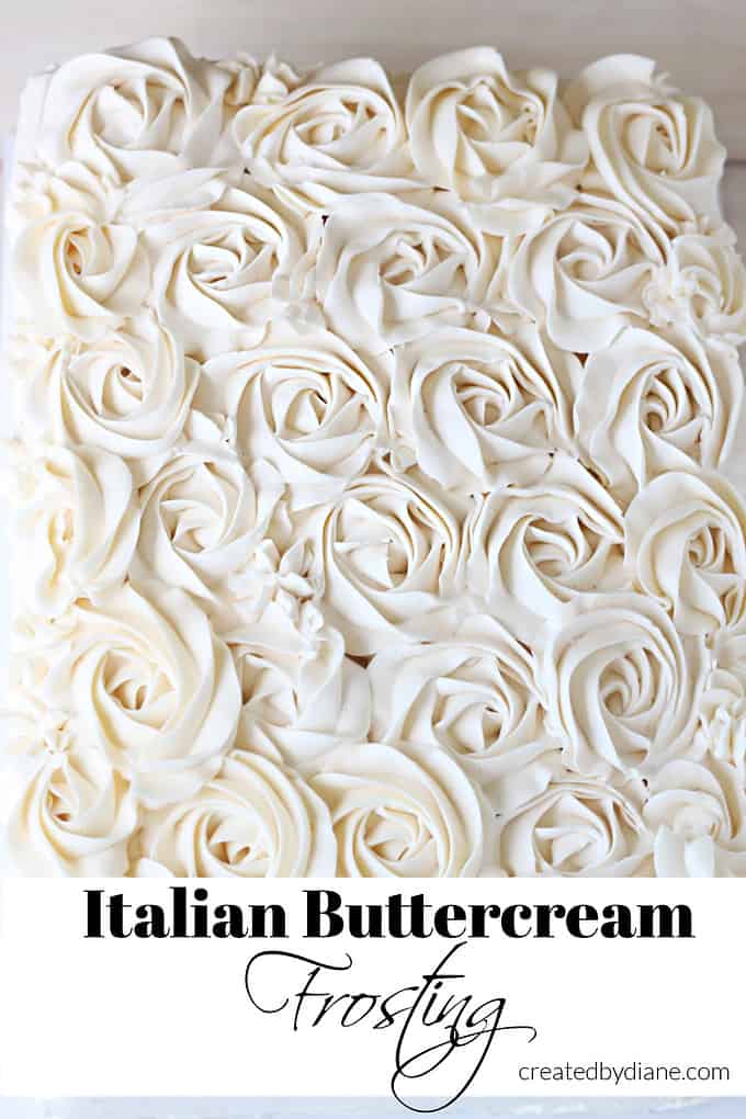 Italian Buttercream Frosting recipe createdbydiane.com