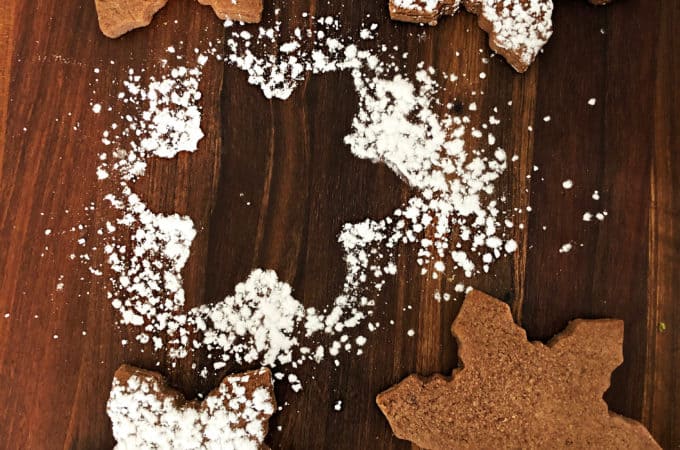chocolate gingerbread cut out cookies