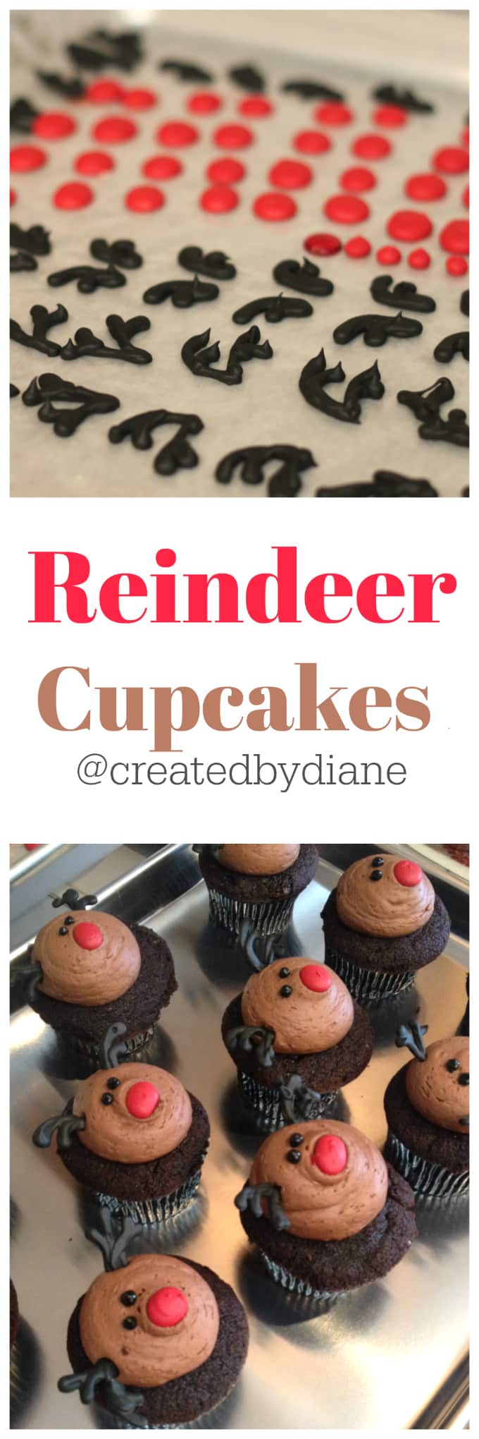 reindeer cupcakes @createdbydiane