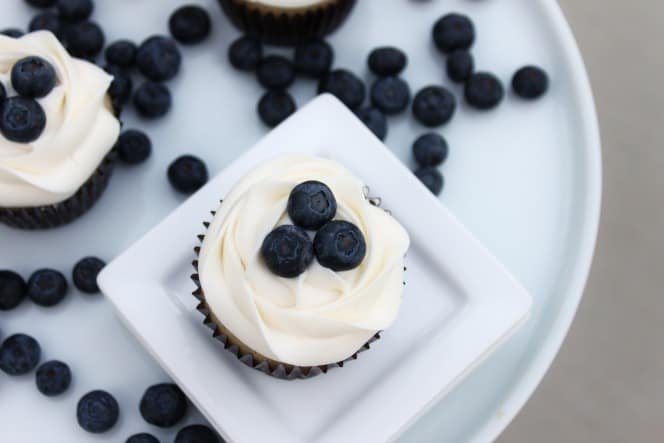 Blueberry filled Cupcakes