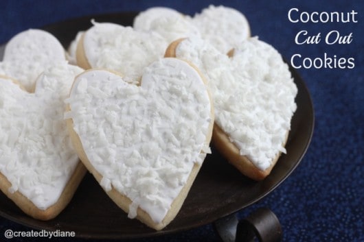 Coconut Cut Out Cookies @createdbydiane