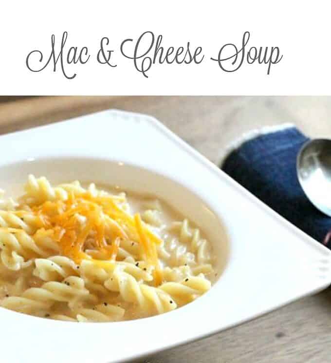 mac and cheese soup