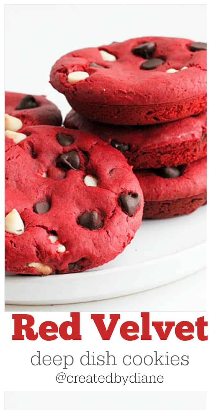 Red Velvet Deep Dish Cookies