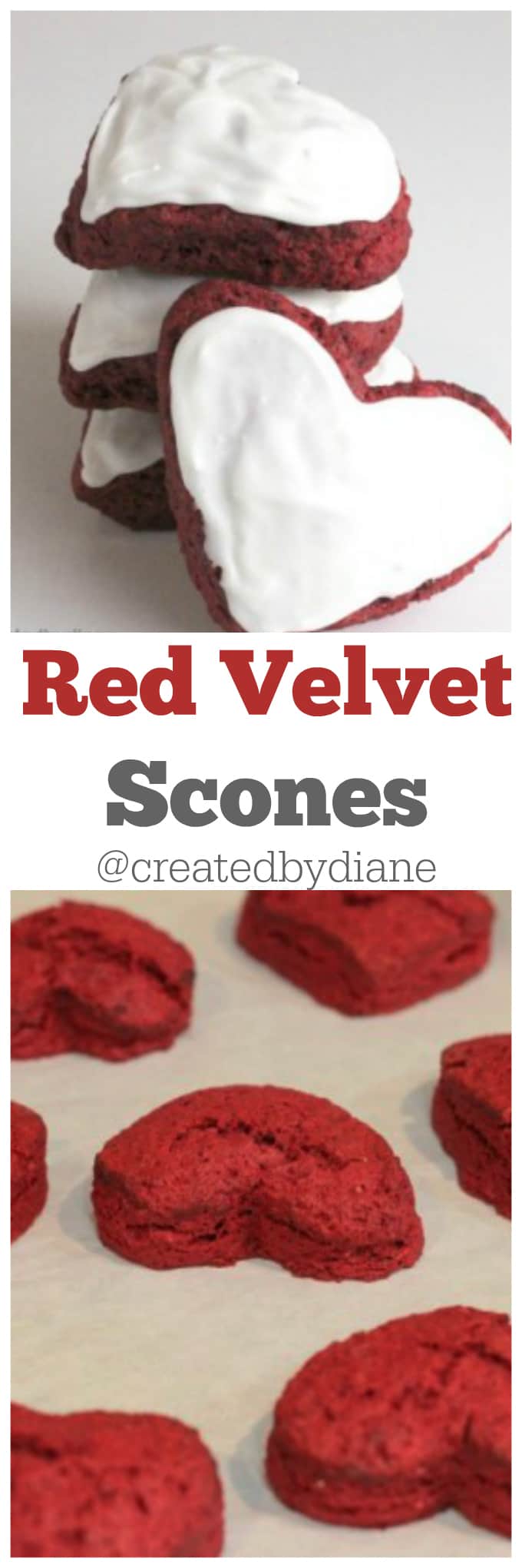 red velvet scone recipe @createdbydiane