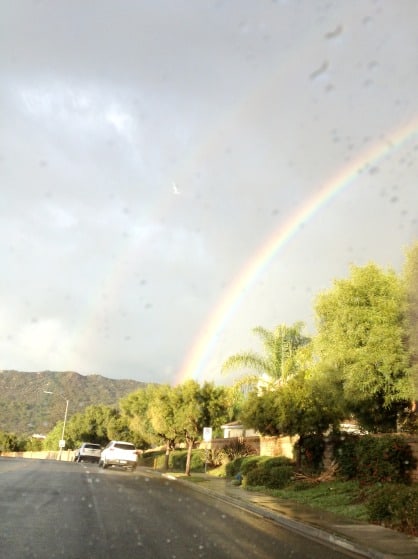 double rainbow in So Cal