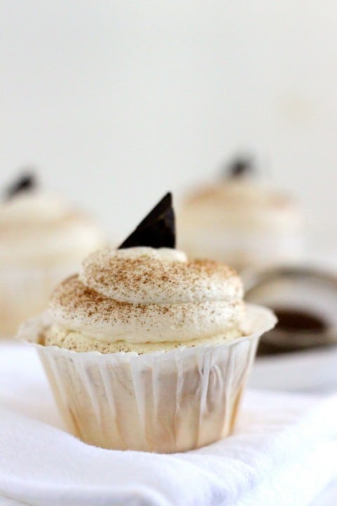 MInt Cappuccino Cupcakes 